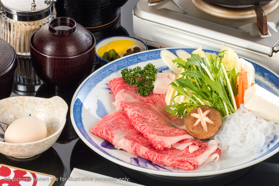 Fatty Beef Sukiyaki (Matsusaka Beef)
