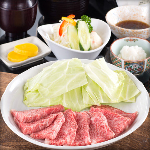 Popular menu roasted meat of the Matsusaka beef